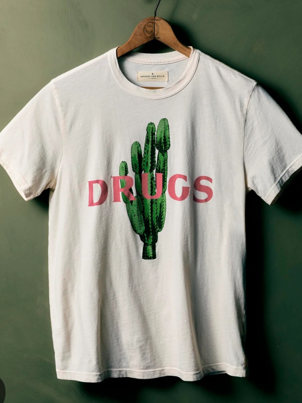 Imogene and Willie drugs tee shirt medium